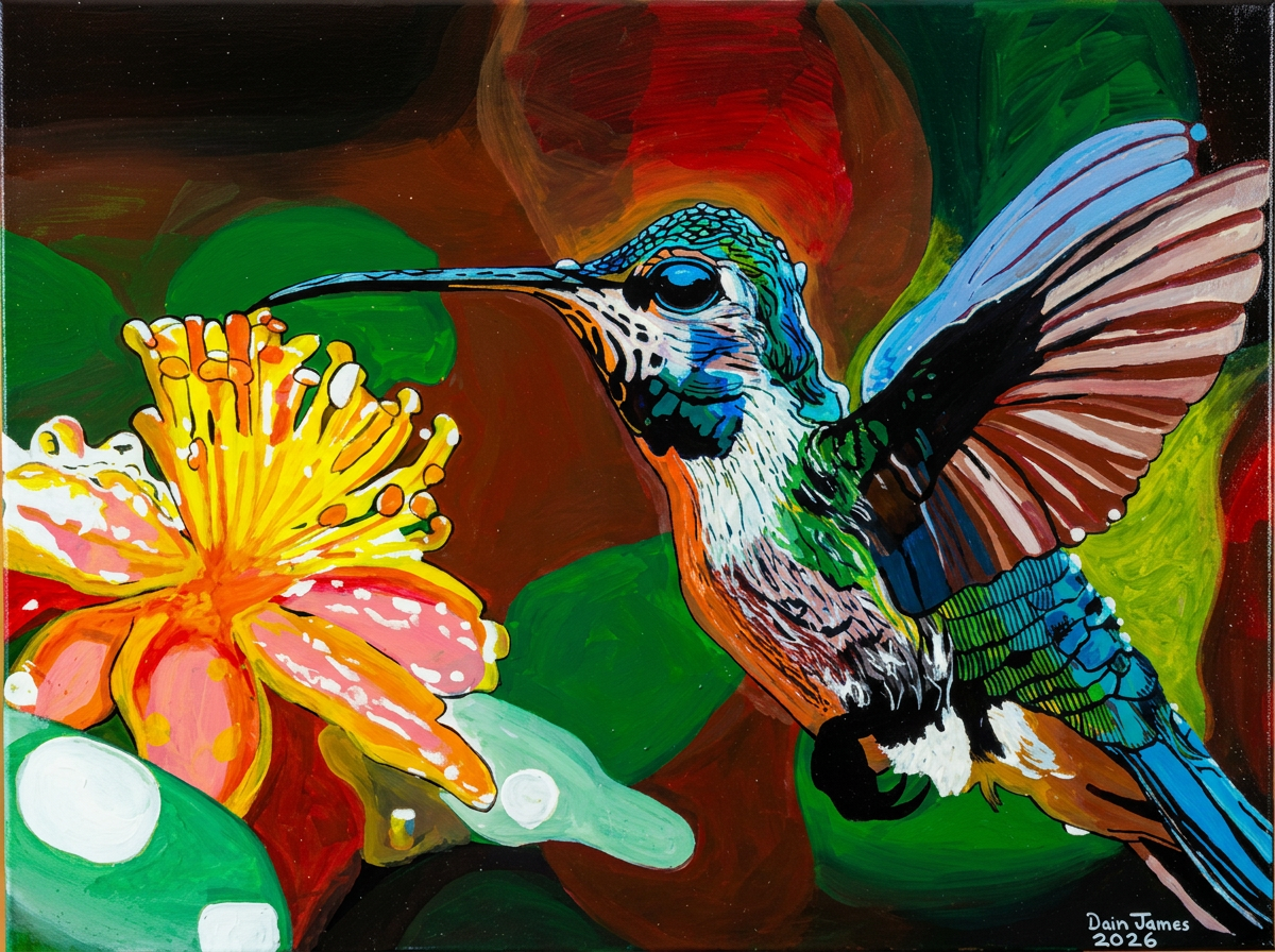 Hummingbird in Bloom